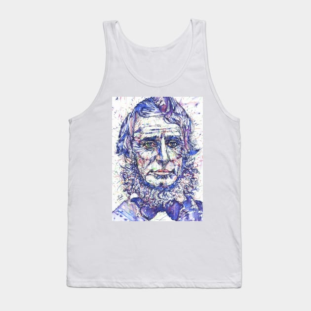 HENRY DAVID THOREAU watercolor and ink portrait Tank Top by lautir